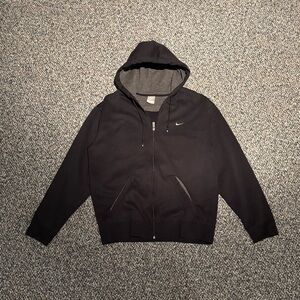 Nike Black Hooded Jacket for Men
